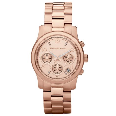 michael kors runway rose gold watch sale|michael kors black chronograph watch.